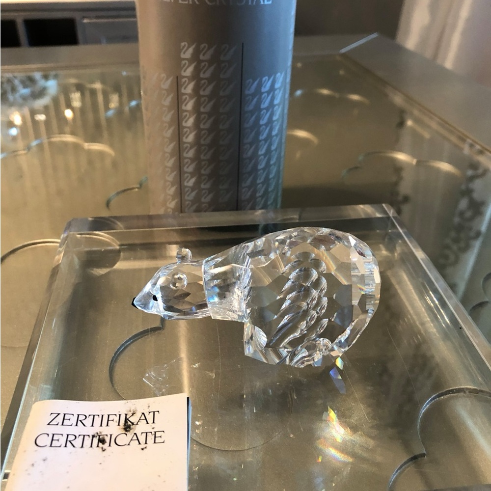 SWAROVSKI RETIRED SILVER CRYSTAL 2987 POLAR BEAR